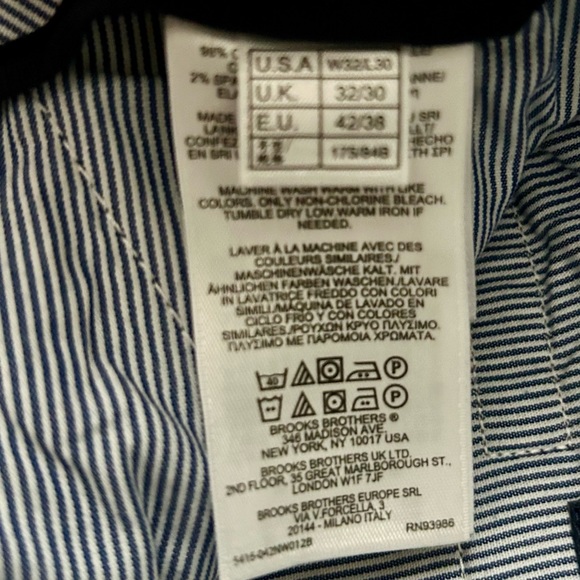 Brooks Brothers Men's Clark 1818 Flat
Front Chinos Olive Size 32/30 NWOT - Picture 5 of 7